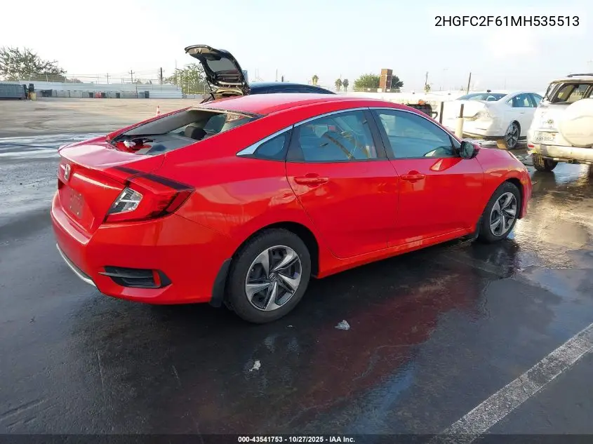 2HGFC2F61MH535513 2021 Honda Civic Lx
