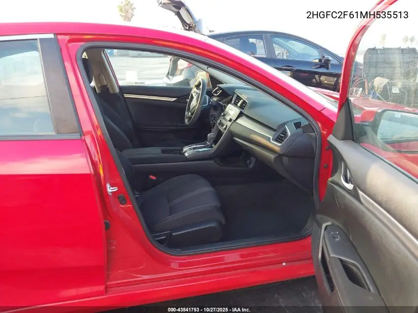 2HGFC2F61MH535513 2021 Honda Civic Lx