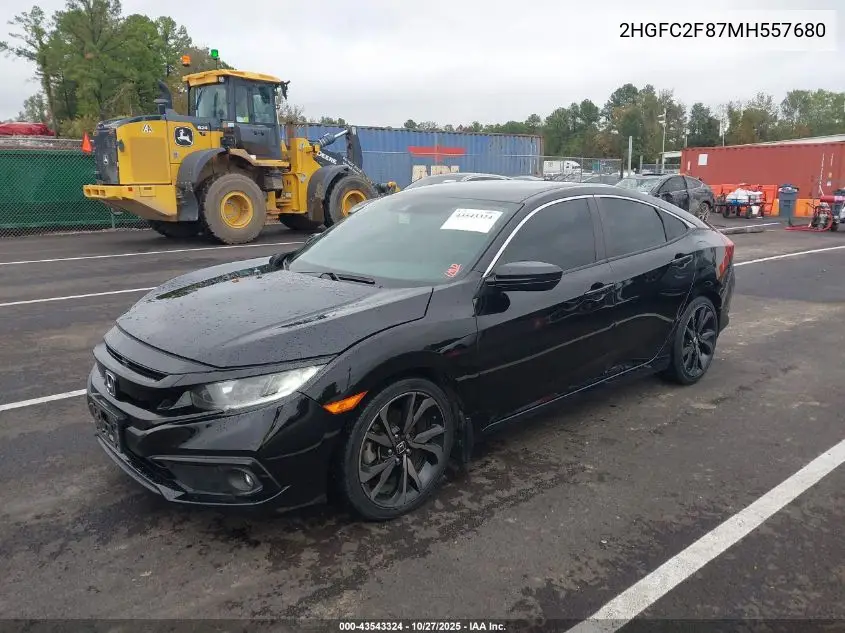 2HGFC2F87MH557680 2021 Honda Civic Sport