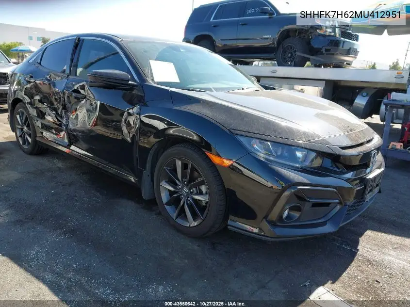 SHHFK7H62MU412951 2021 Honda Civic Ex