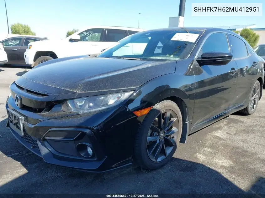 SHHFK7H62MU412951 2021 Honda Civic Ex