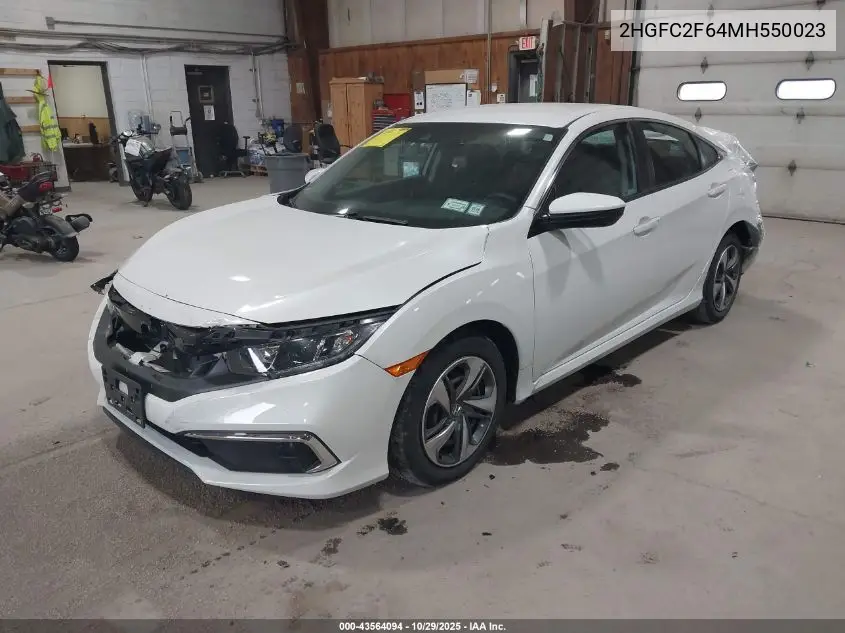 2HGFC2F64MH550023 2021 Honda Civic Lx