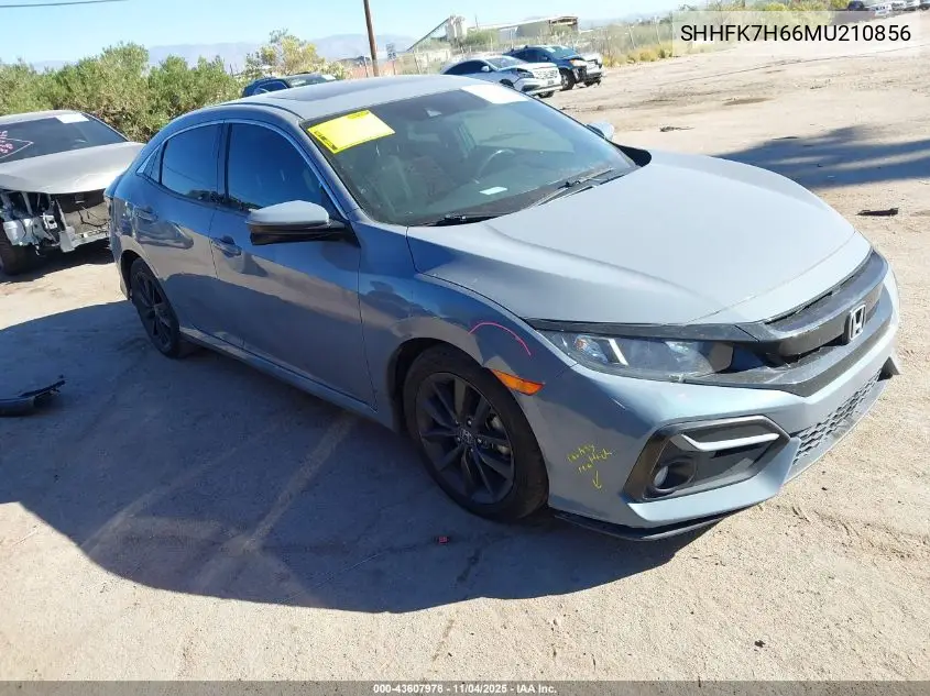 SHHFK7H66MU210856 2021 Honda Civic Ex