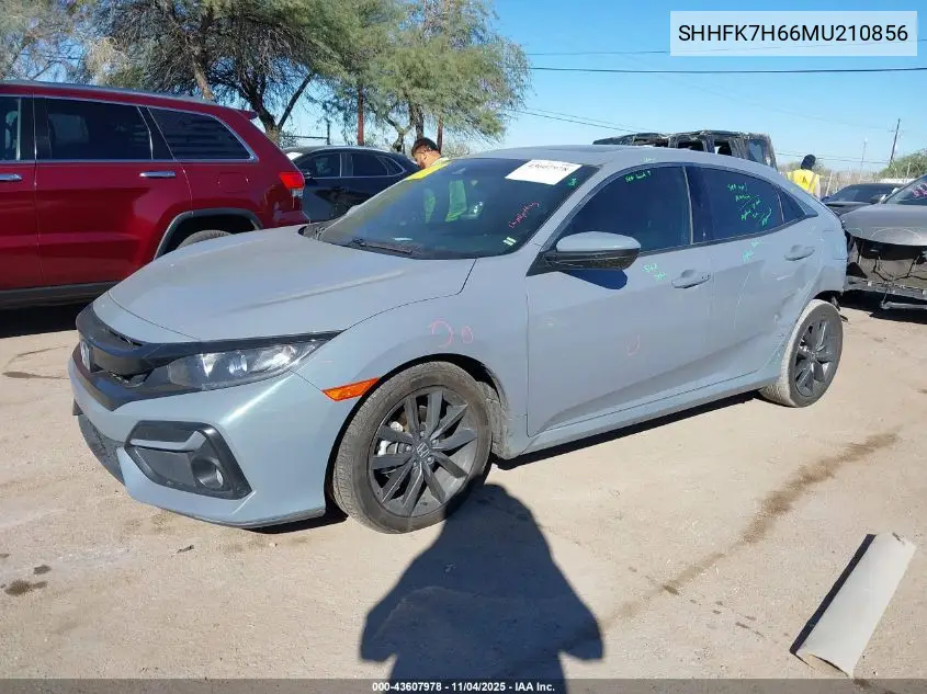 SHHFK7H66MU210856 2021 Honda Civic Ex