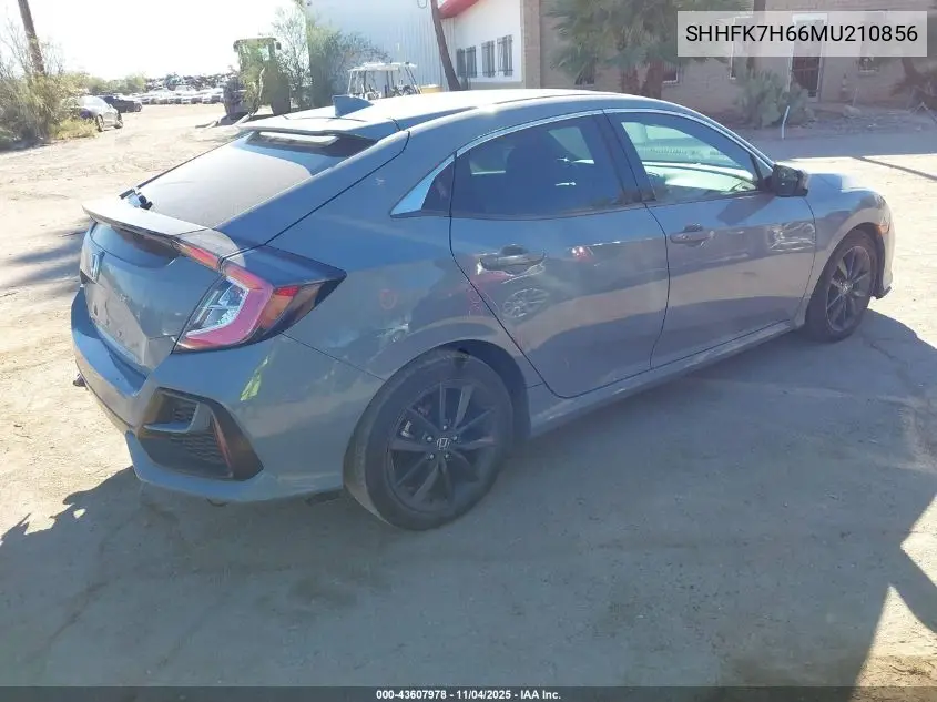 SHHFK7H66MU210856 2021 Honda Civic Ex