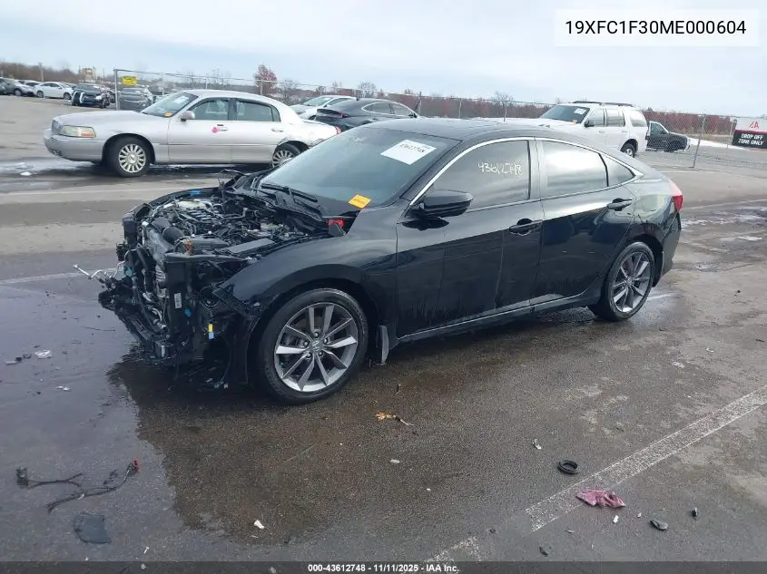 19XFC1F30ME000604 2021 Honda Civic Ex