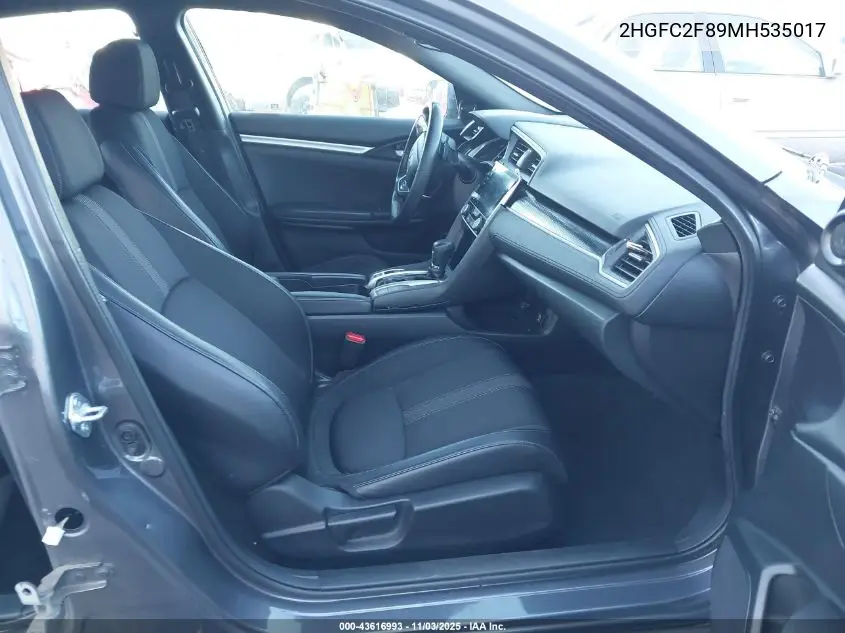 2HGFC2F89MH535017 2021 Honda Civic Sport
