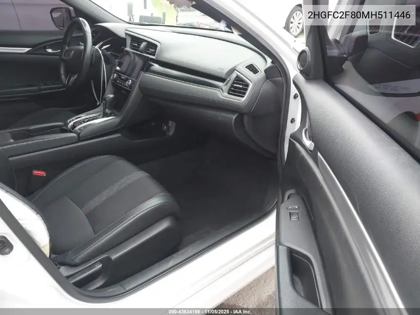 2HGFC2F80MH511446 2021 Honda Civic Sport