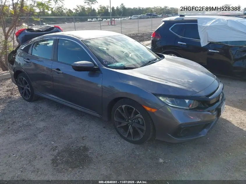 2HGFC2F89MH528388 2021 Honda Civic Sport