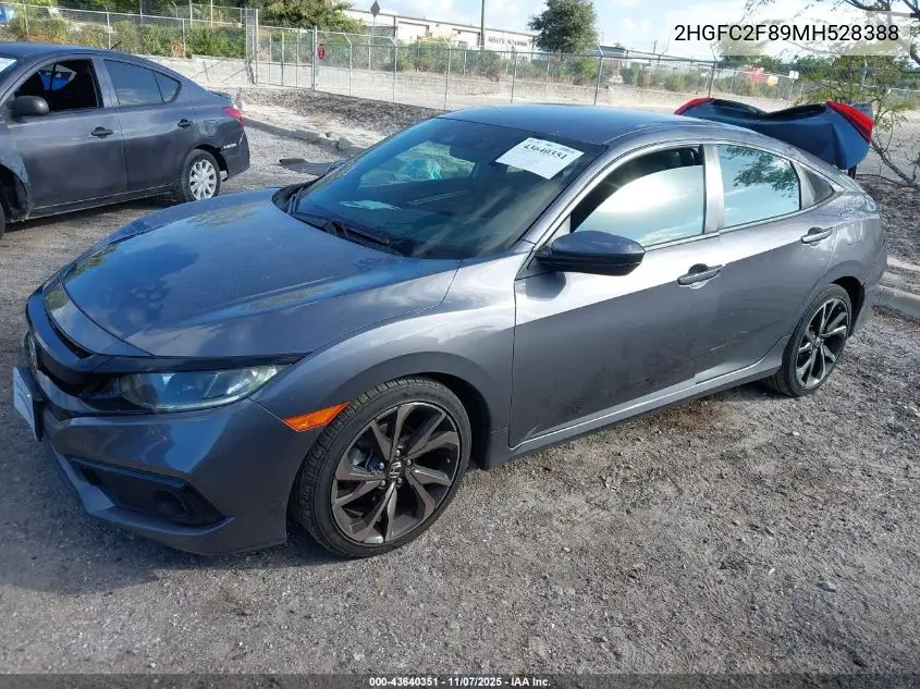 2HGFC2F89MH528388 2021 Honda Civic Sport