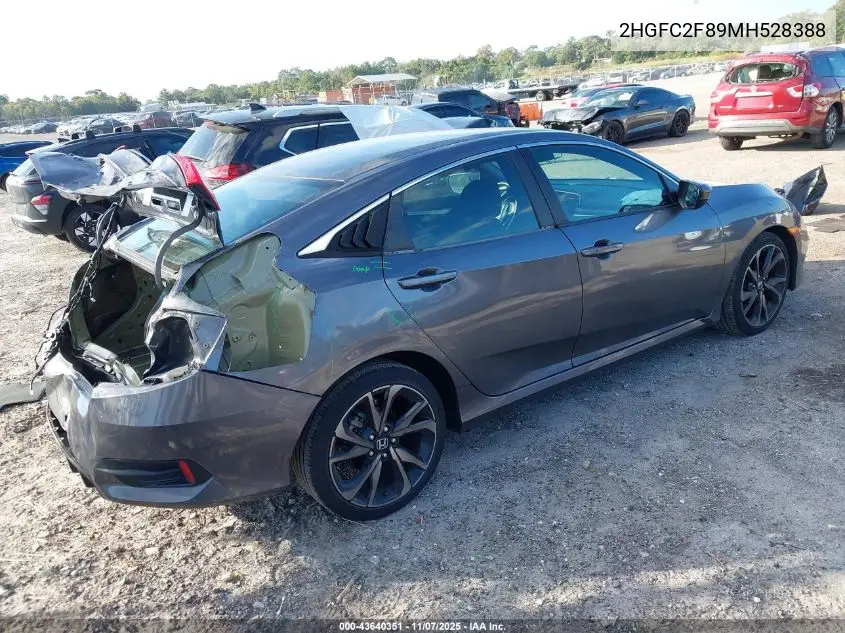2HGFC2F89MH528388 2021 Honda Civic Sport