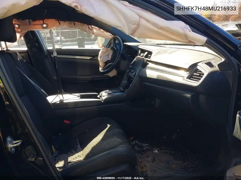 SHHFK7H48MU216933 2021 Honda Civic Sport