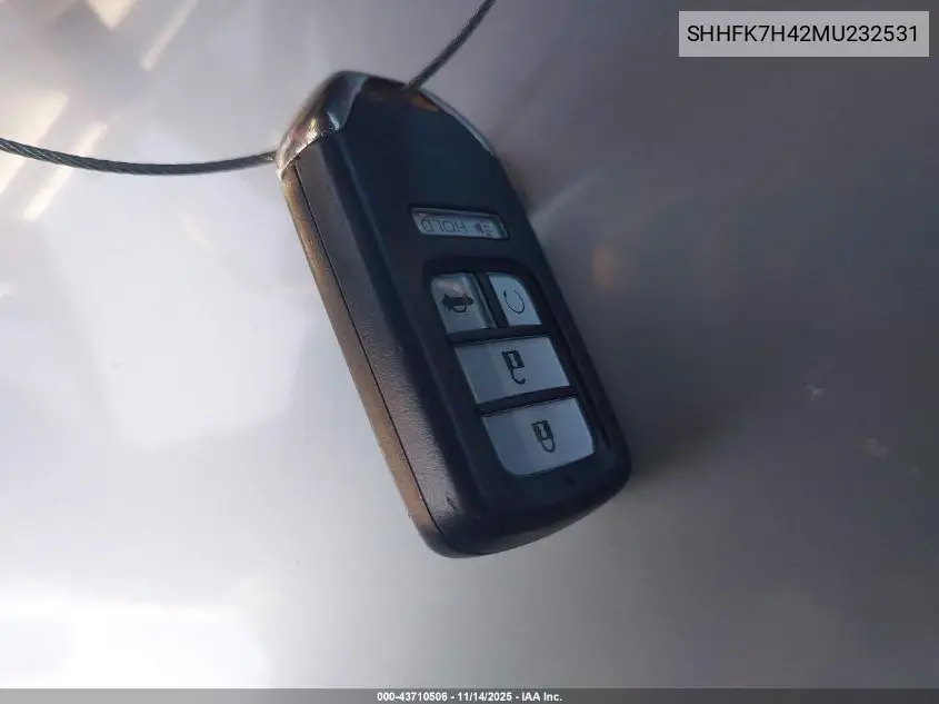 SHHFK7H42MU232531 2021 Honda Civic Sport