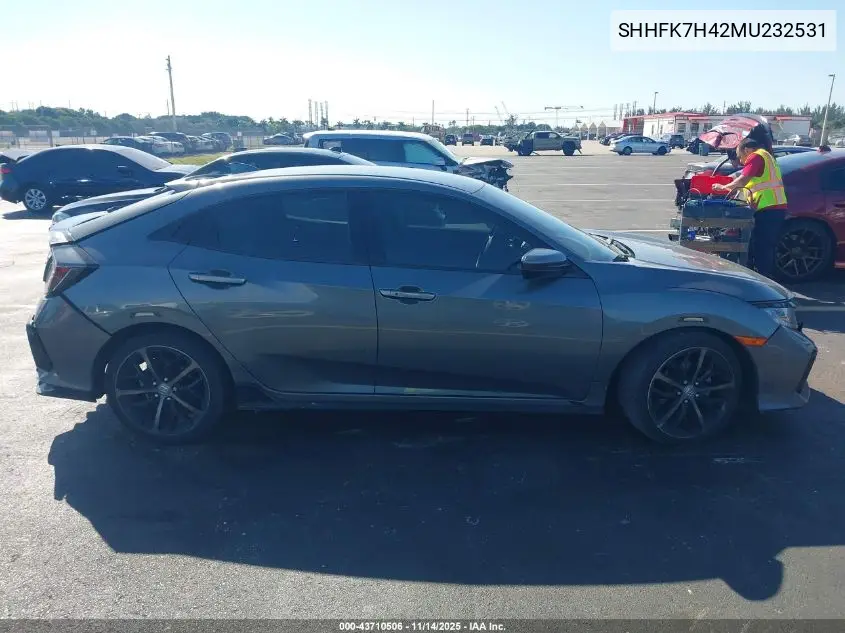 SHHFK7H42MU232531 2021 Honda Civic Sport
