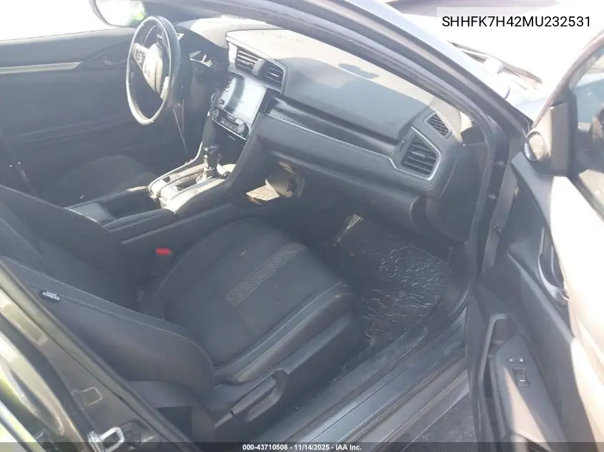 SHHFK7H42MU232531 2021 Honda Civic Sport