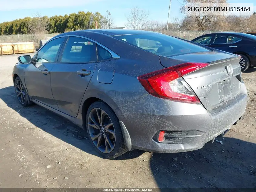 2HGFC2F80MH515464 2021 Honda Civic Sport