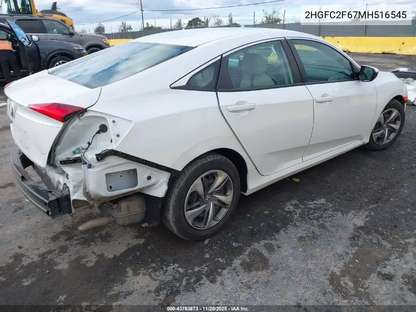 2HGFC2F67MH516545 2021 Honda Civic Lx