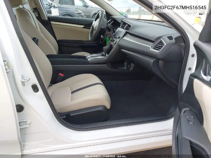 2HGFC2F67MH516545 2021 Honda Civic Lx