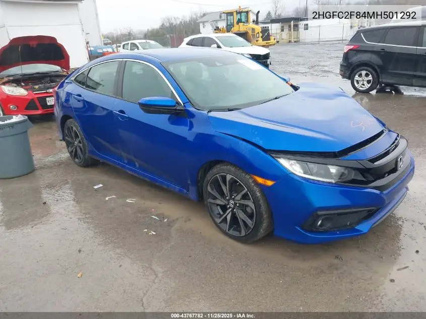 2HGFC2F84MH501292 2021 Honda Civic Sport