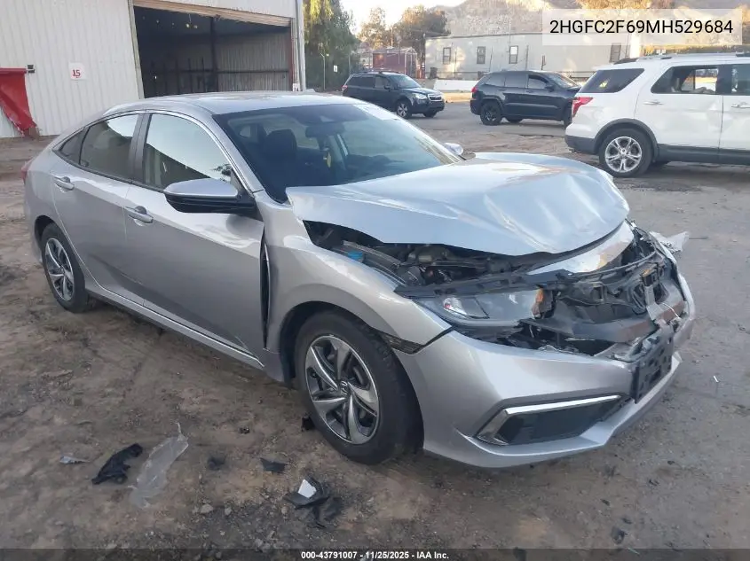 2HGFC2F69MH529684 2021 Honda Civic Lx