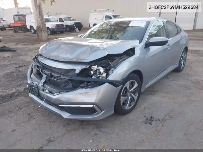 2HGFC2F69MH529684 2021 Honda Civic Lx