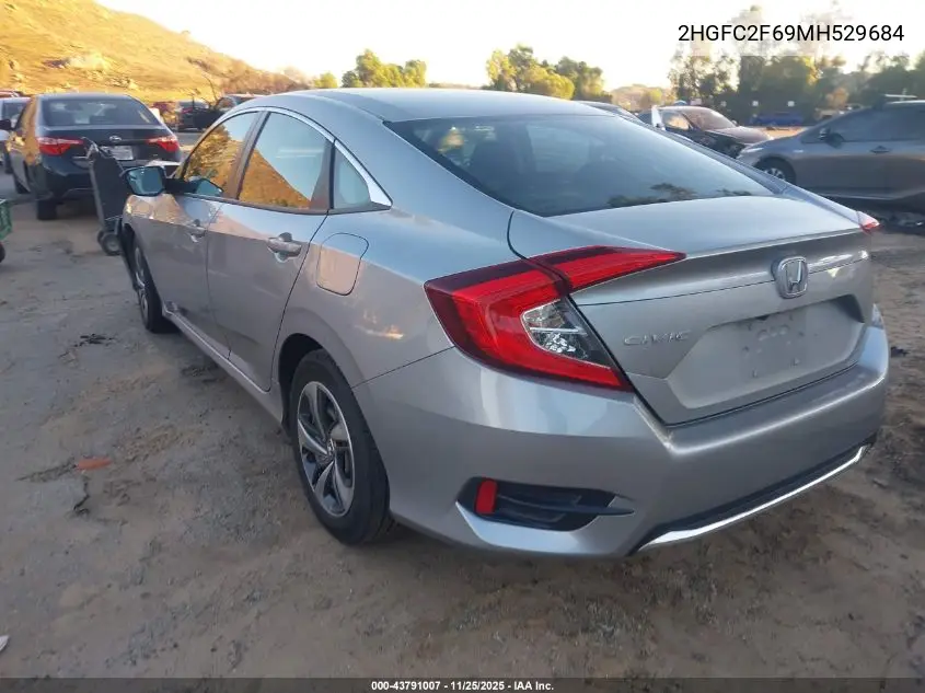 2HGFC2F69MH529684 2021 Honda Civic Lx