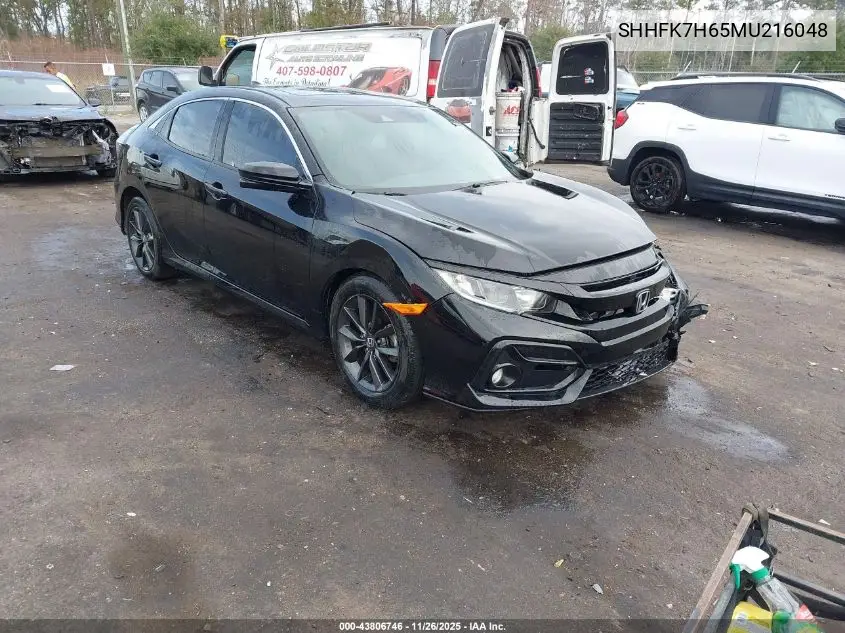 SHHFK7H65MU216048 2021 Honda Civic Ex