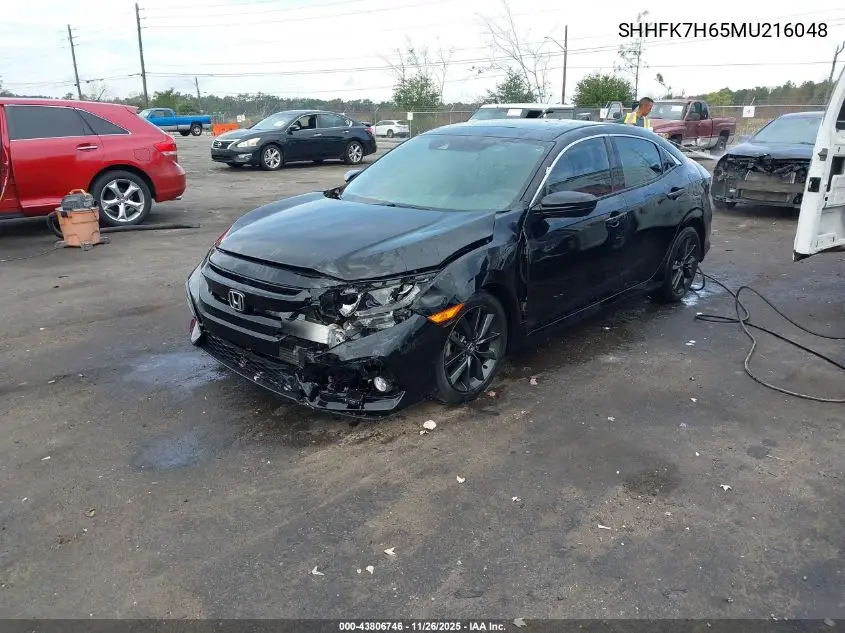 SHHFK7H65MU216048 2021 Honda Civic Ex