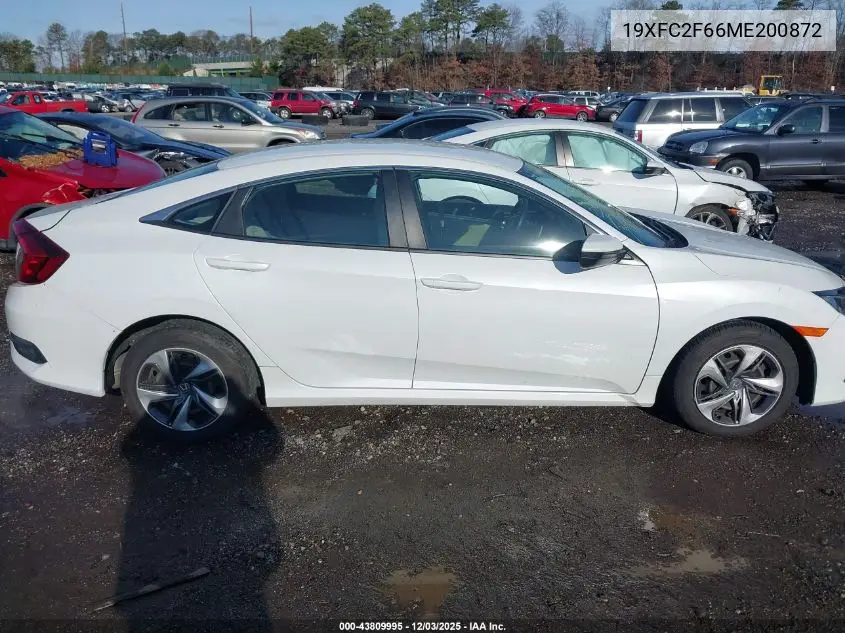 19XFC2F66ME200872 2021 Honda Civic Lx