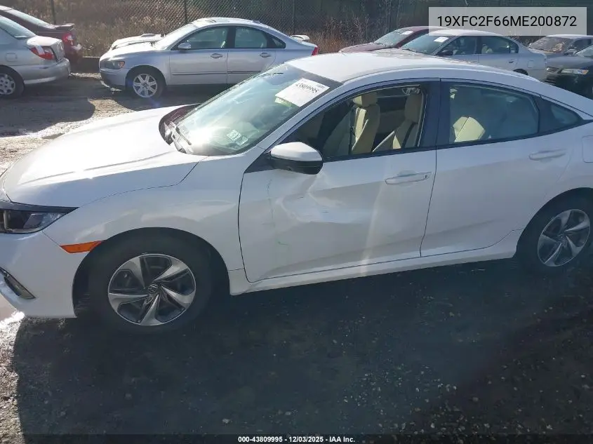 19XFC2F66ME200872 2021 Honda Civic Lx