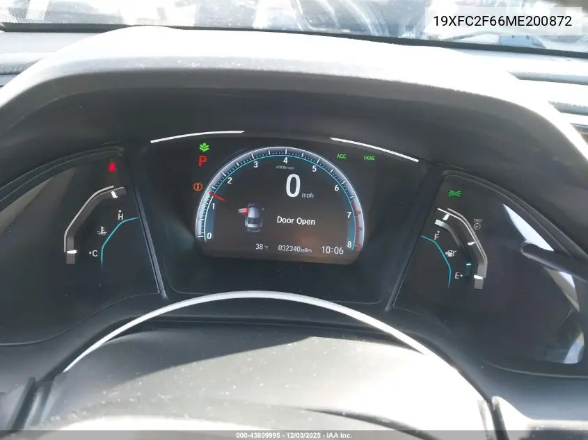 19XFC2F66ME200872 2021 Honda Civic Lx