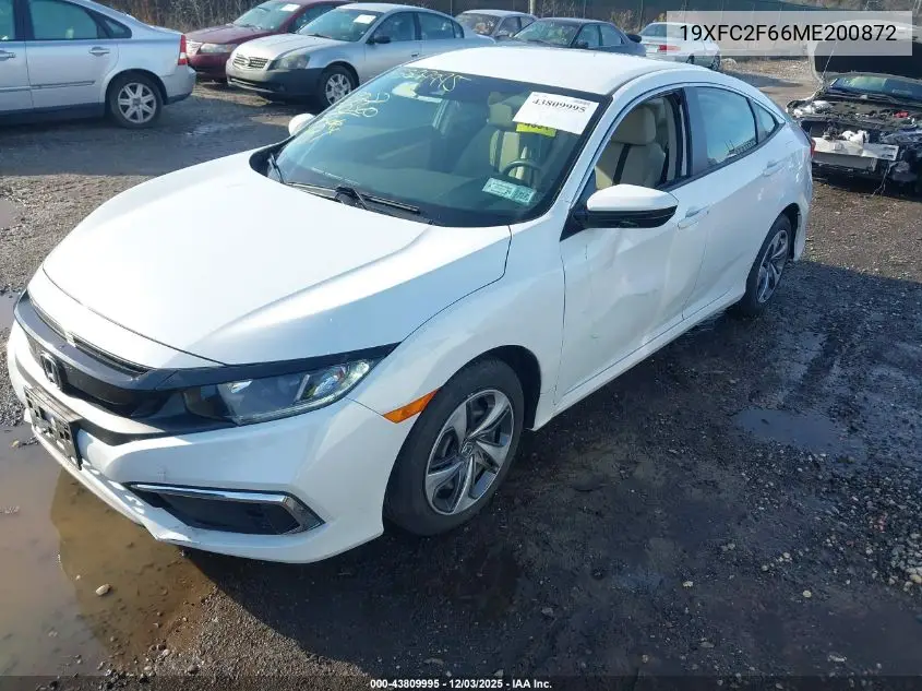 19XFC2F66ME200872 2021 Honda Civic Lx