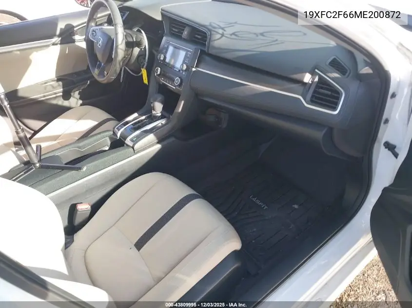 19XFC2F66ME200872 2021 Honda Civic Lx