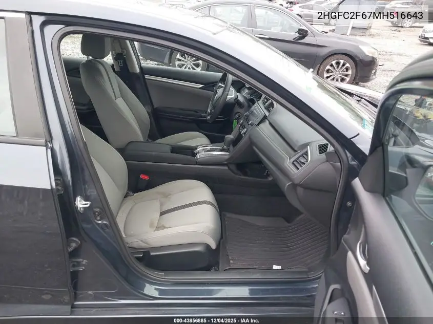 2HGFC2F67MH516643 2021 Honda Civic Lx