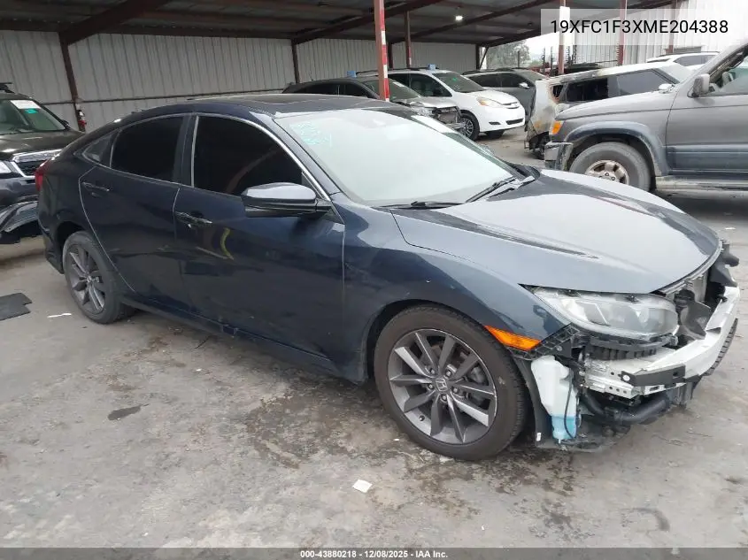 19XFC1F3XME204388 2021 Honda Civic Ex