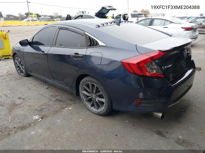 19XFC1F3XME204388 2021 Honda Civic Ex
