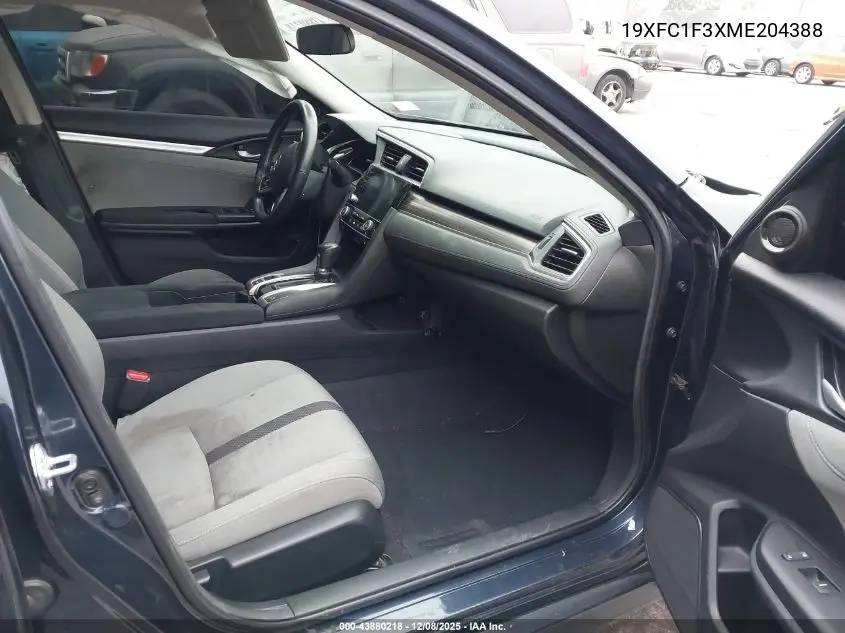 19XFC1F3XME204388 2021 Honda Civic Ex