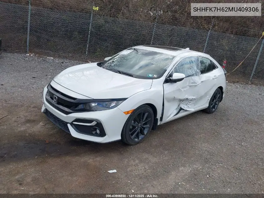 SHHFK7H62MU409306 2021 Honda Civic Ex