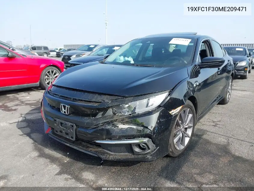 19XFC1F30ME209471 2021 Honda Civic Ex