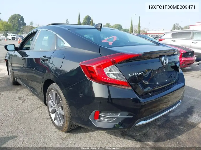 19XFC1F30ME209471 2021 Honda Civic Ex