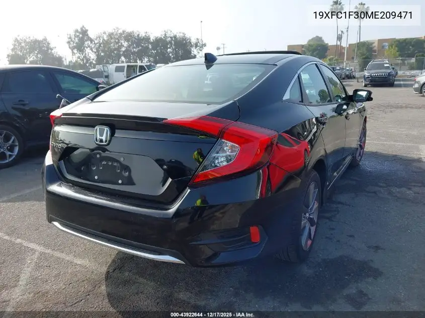 19XFC1F30ME209471 2021 Honda Civic Ex