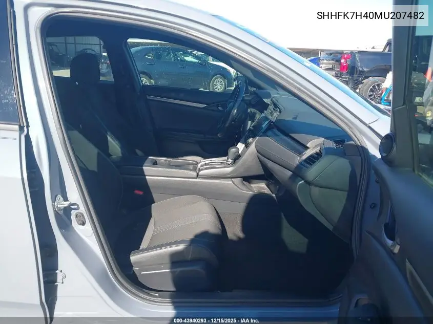 SHHFK7H40MU207482 2021 Honda Civic Sport