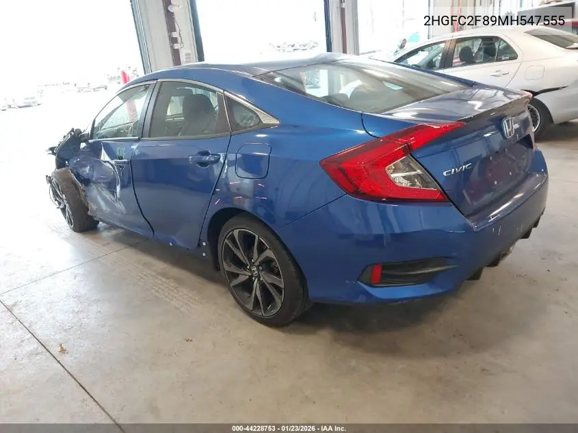 2HGFC2F89MH547555 2021 Honda Civic Sport