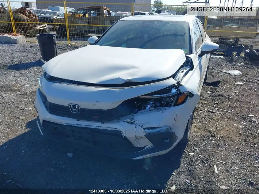 2HGFE2F30NH109264 2022 Honda Civic Ex 4Dr