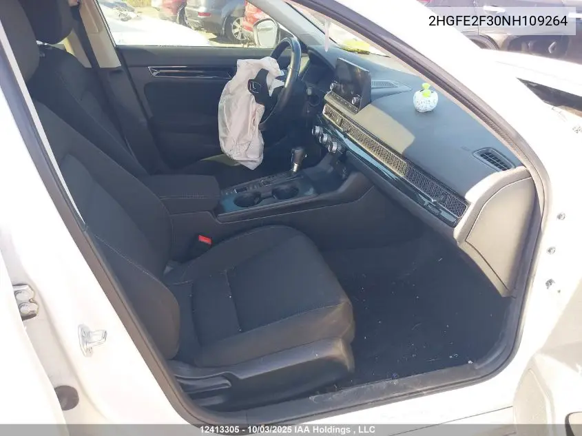 2HGFE2F30NH109264 2022 Honda Civic Ex 4Dr