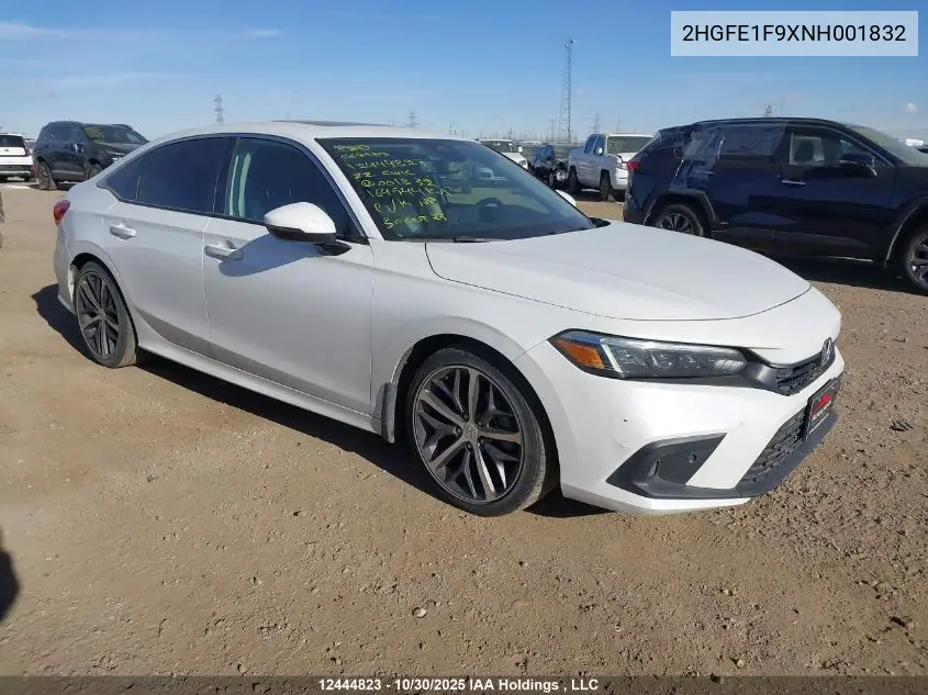 2HGFE1F9XNH001832 2022 Honda Civic Sedan