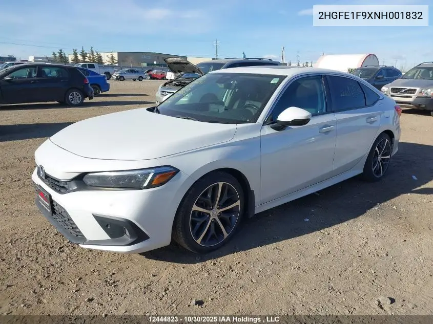 2HGFE1F9XNH001832 2022 Honda Civic Sedan