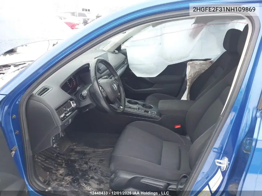 2HGFE2F31NH109869 2022 Honda Civic