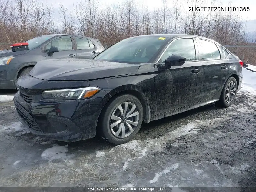 2HGFE2F20NH101365 2022 Honda Civic
