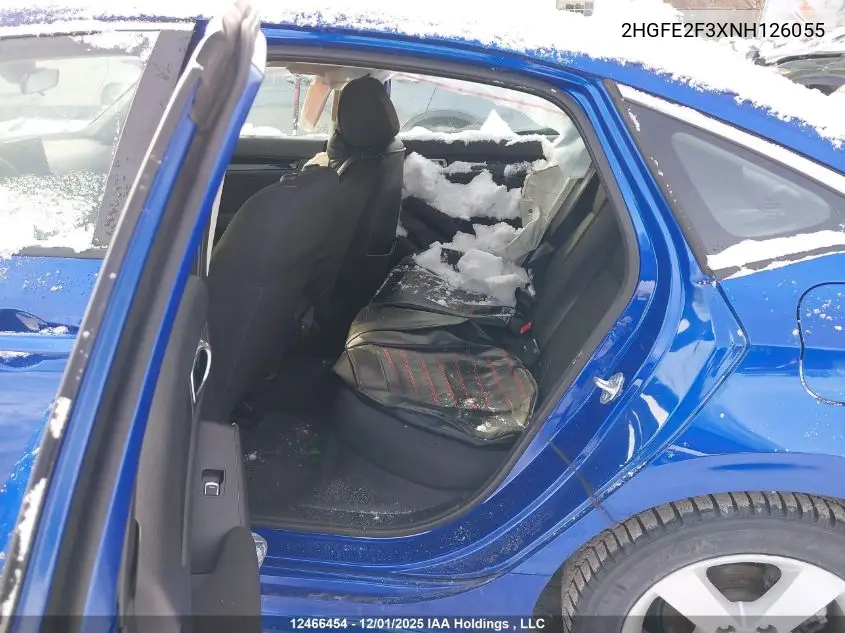 2HGFE2F3XNH126055 2022 Honda Civic Ex 4Dr